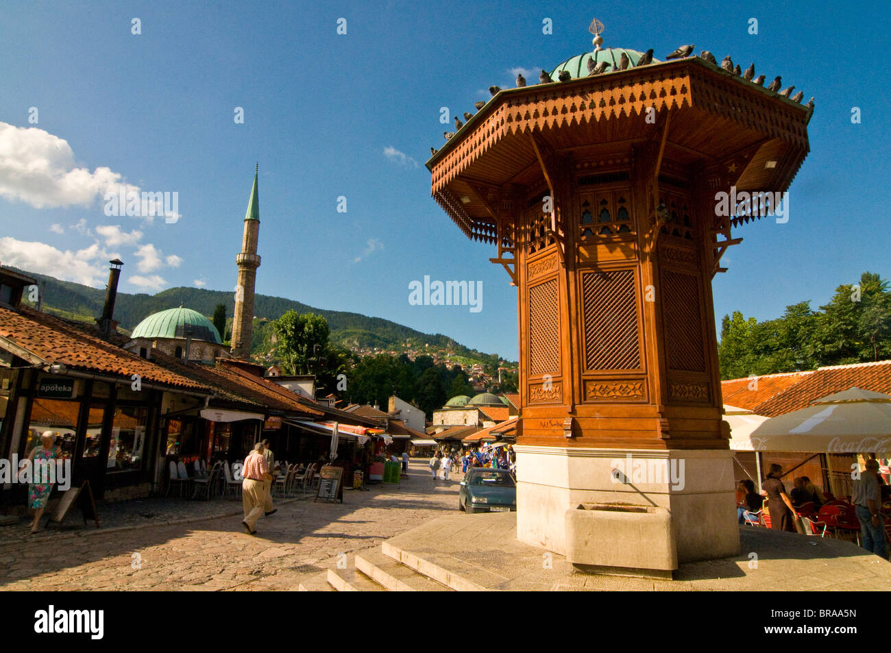 Entrée de la partie turque de la ville de Sarajevo, Bosnie-Herzégovine, Europe Banque D'Images