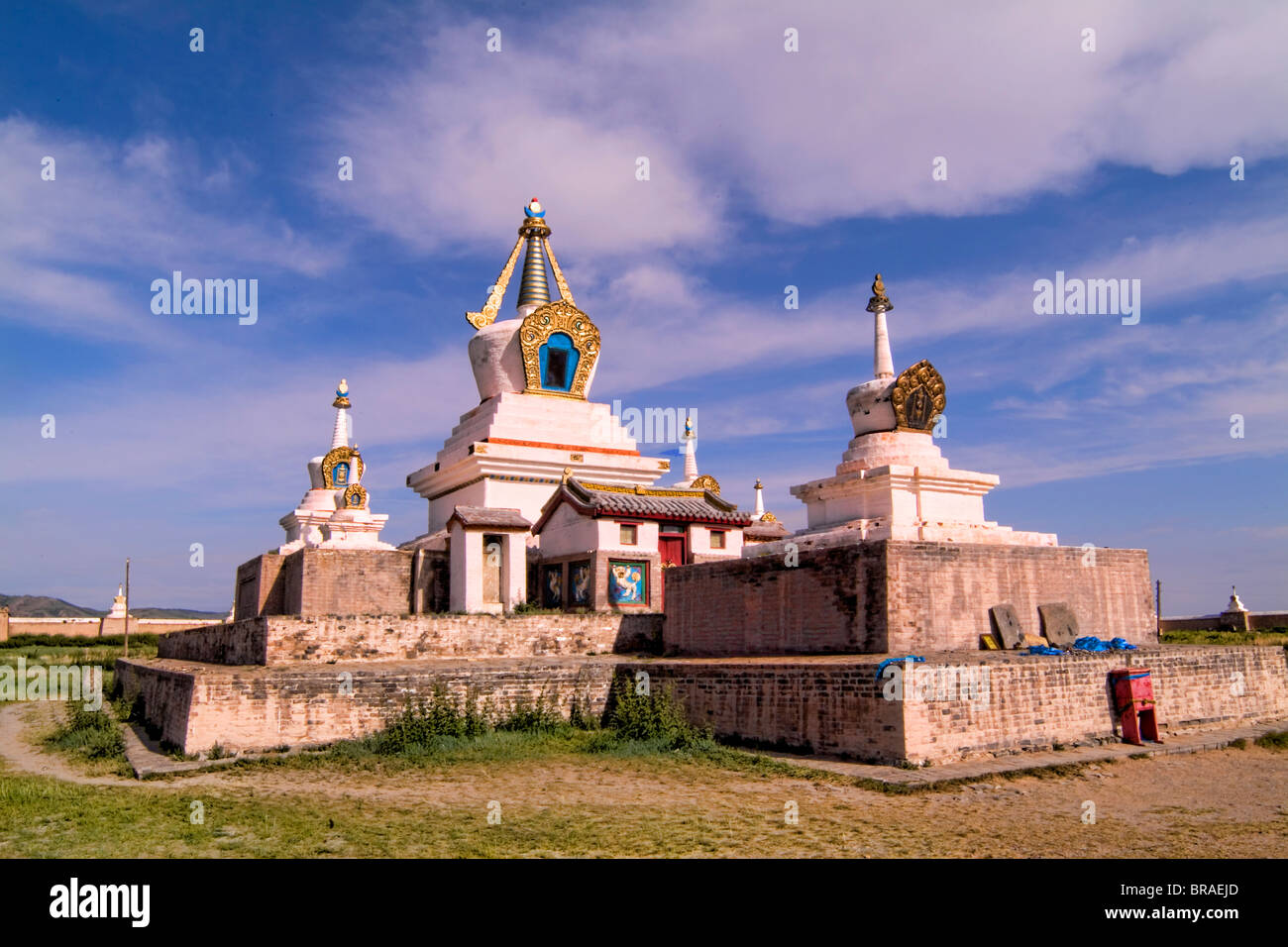 Erdene Zuu Monastère célèbre 1586 en Mongolie Banque D'Images