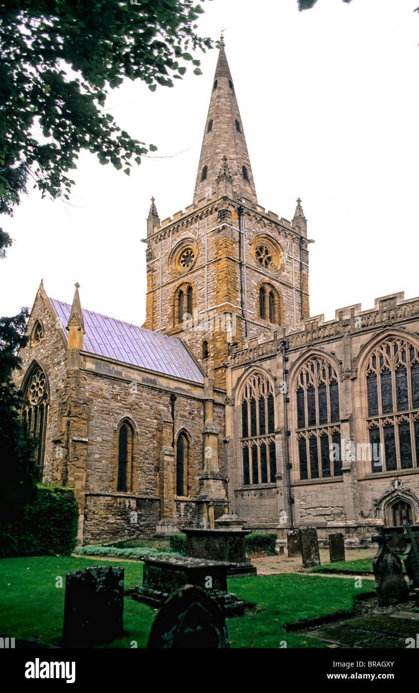 William Shakespeare's Holy Trinity Church Stratford Upon Avon en Angleterre Banque D'Images
