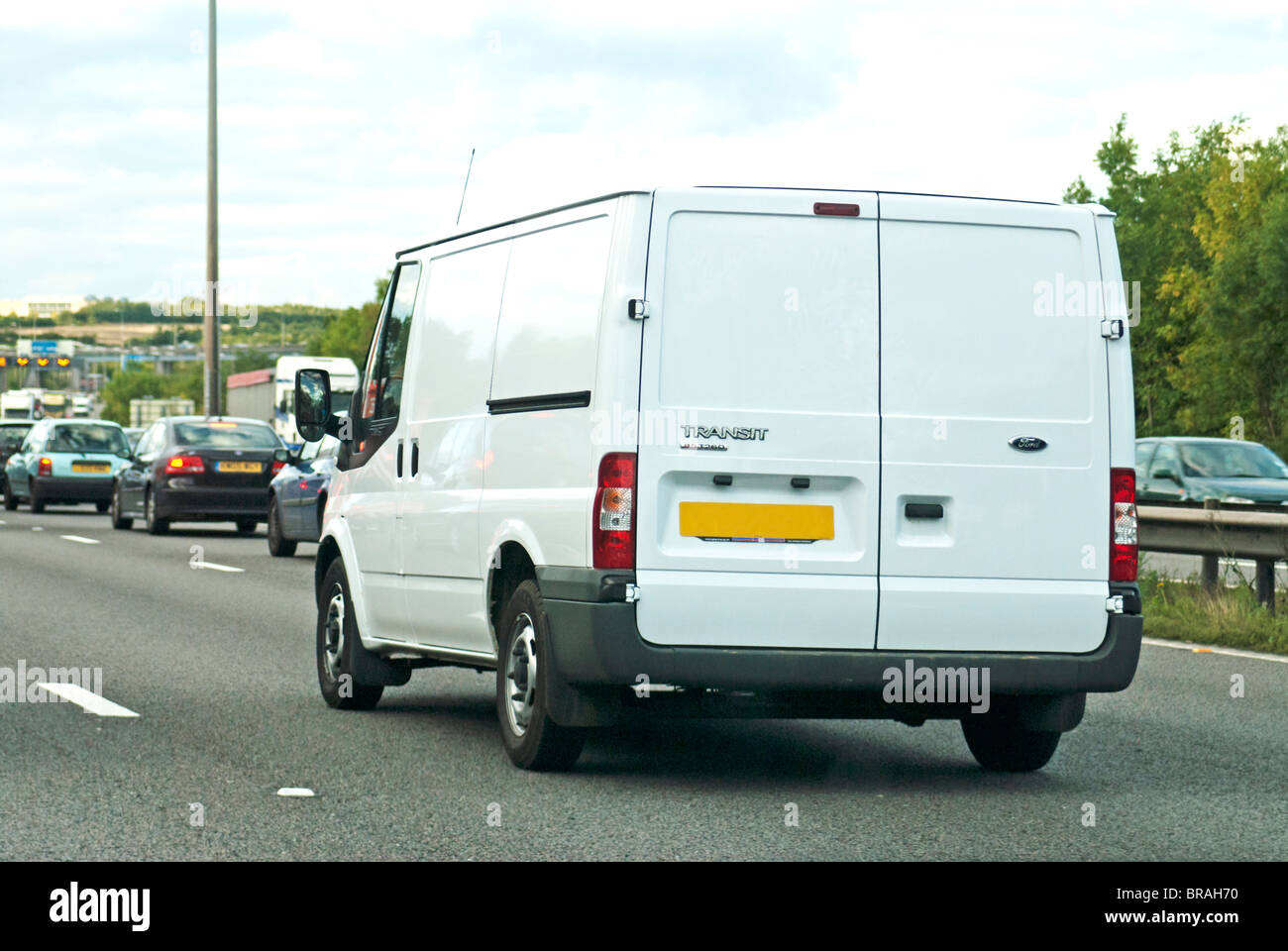 Fourgonnette blanche Banque D'Images