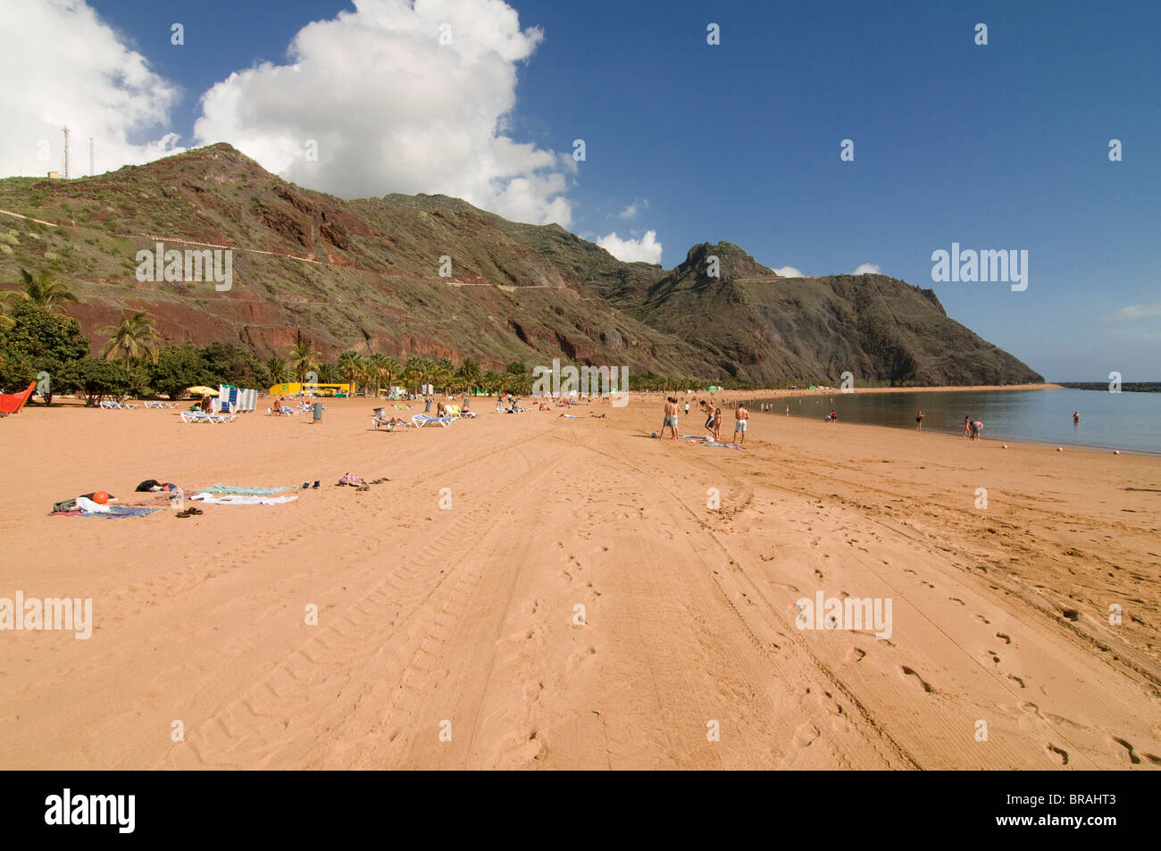 La plage Playa Teresita, Tenerife, Canaries, Espagne, Europe, Atlantique Banque D'Images