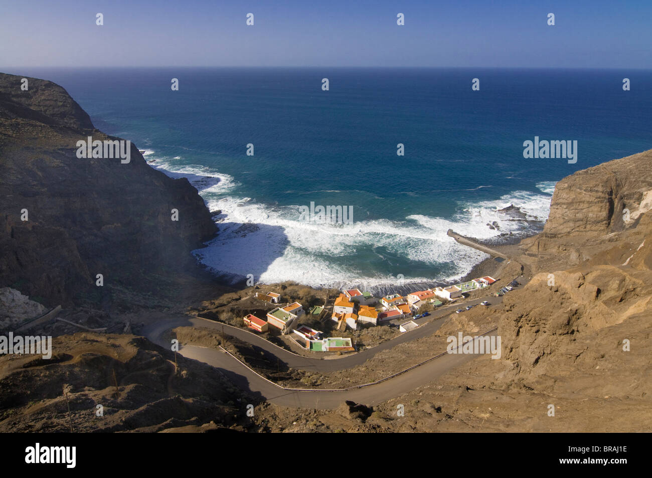 La petite ville de Alojera, La Gomera, Canary Islands, Spain, Europe, Atlantique Banque D'Images
