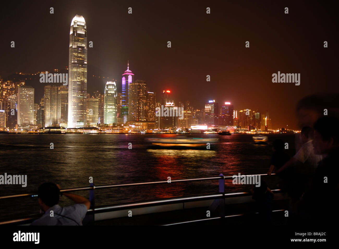 HONG KONG PAR NUIT Banque D'Images