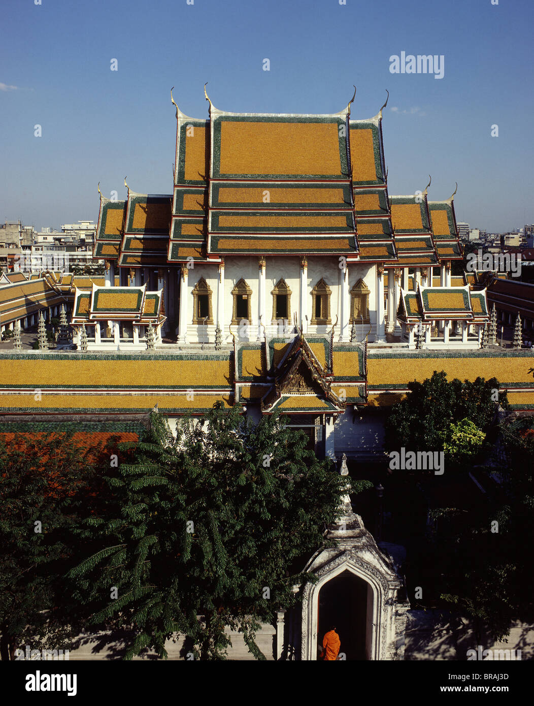 Wat Suthat, Bangkok, Thaïlande, Asie du Sud-Est, Asie Banque D'Images