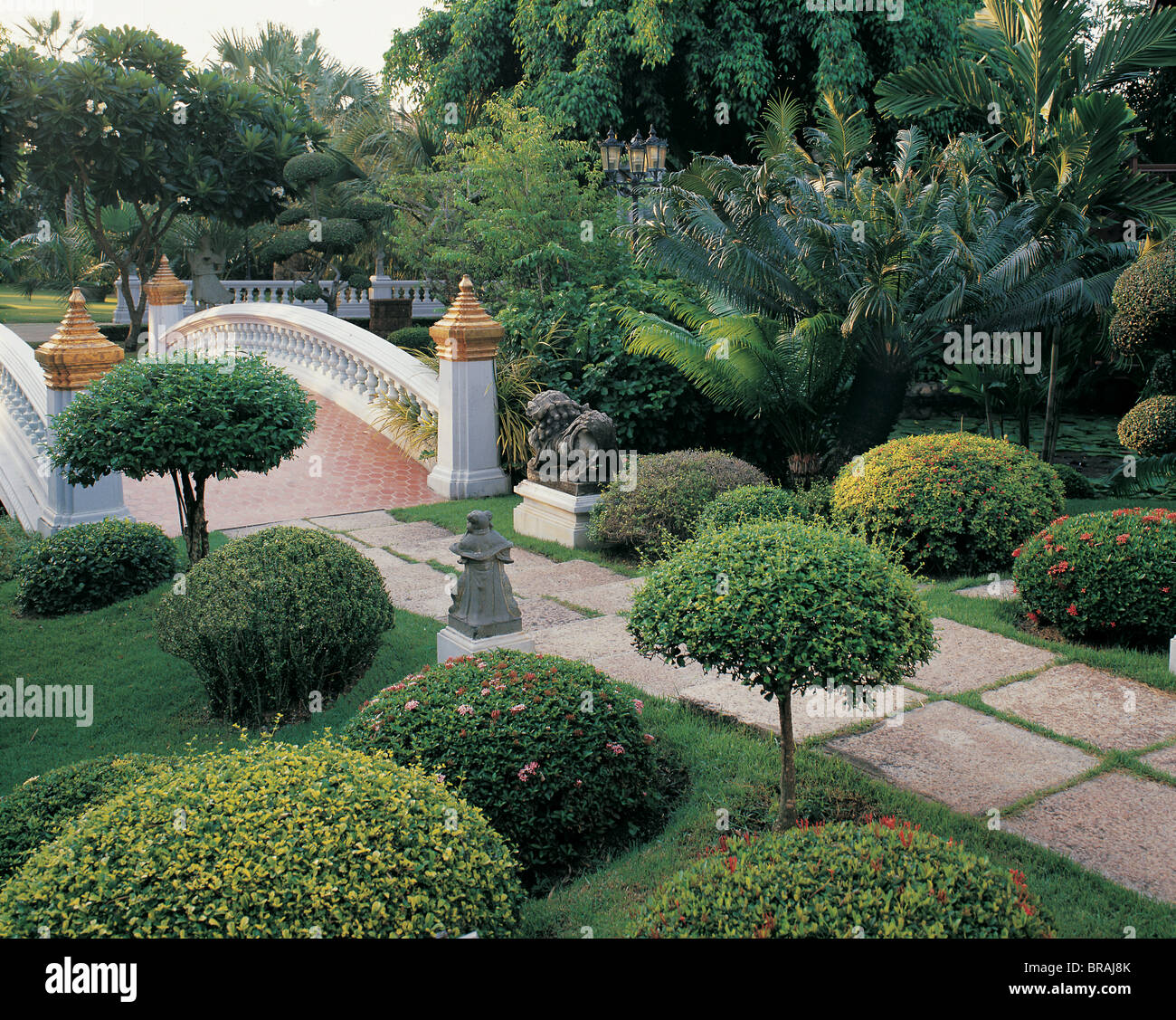Prasat Jardin, Bangkok, Thaïlande, Asie du Sud-Est, Asie Banque D'Images