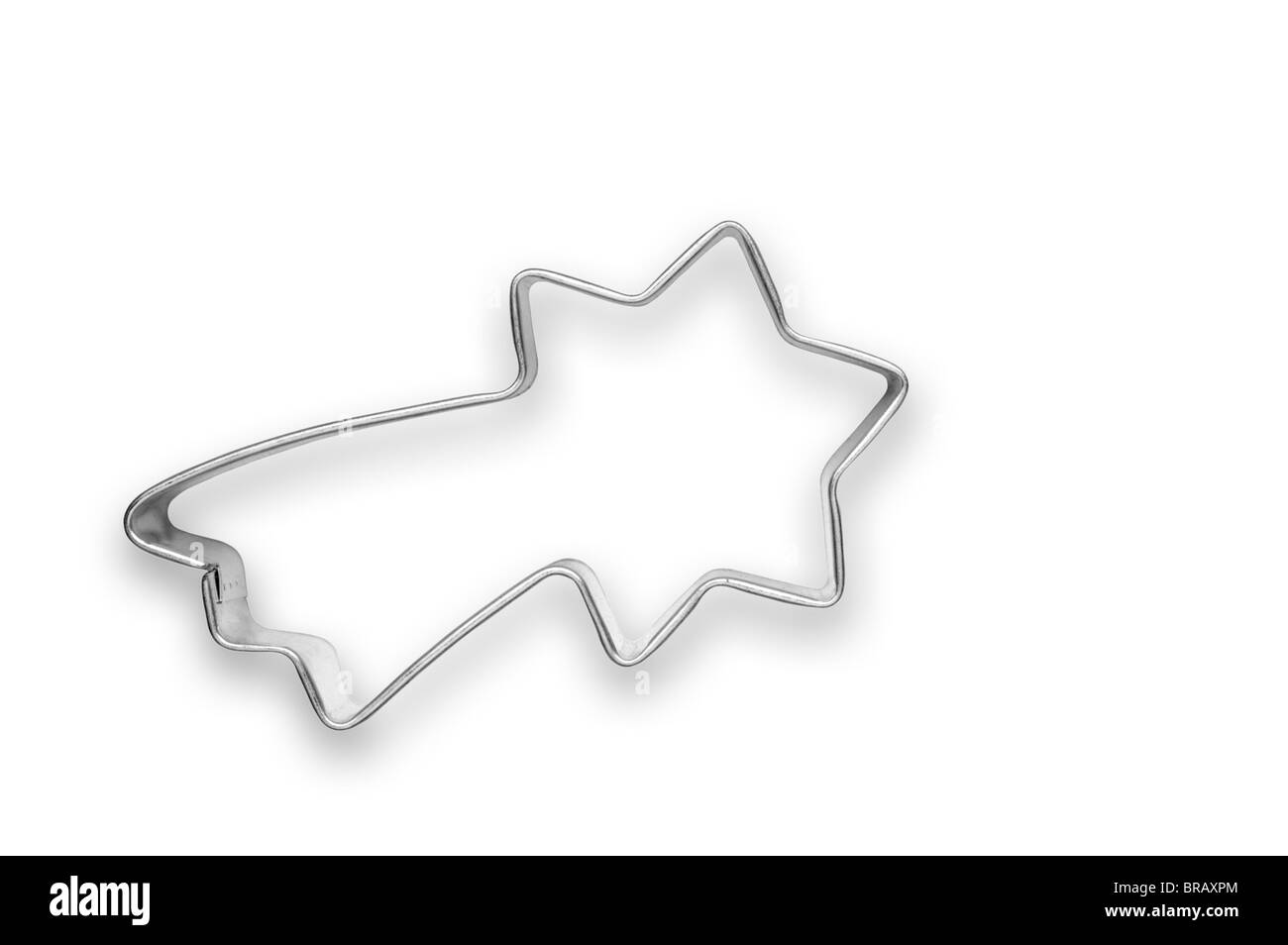 Emporte-pièce en forme de comète with clipping path Banque D'Images