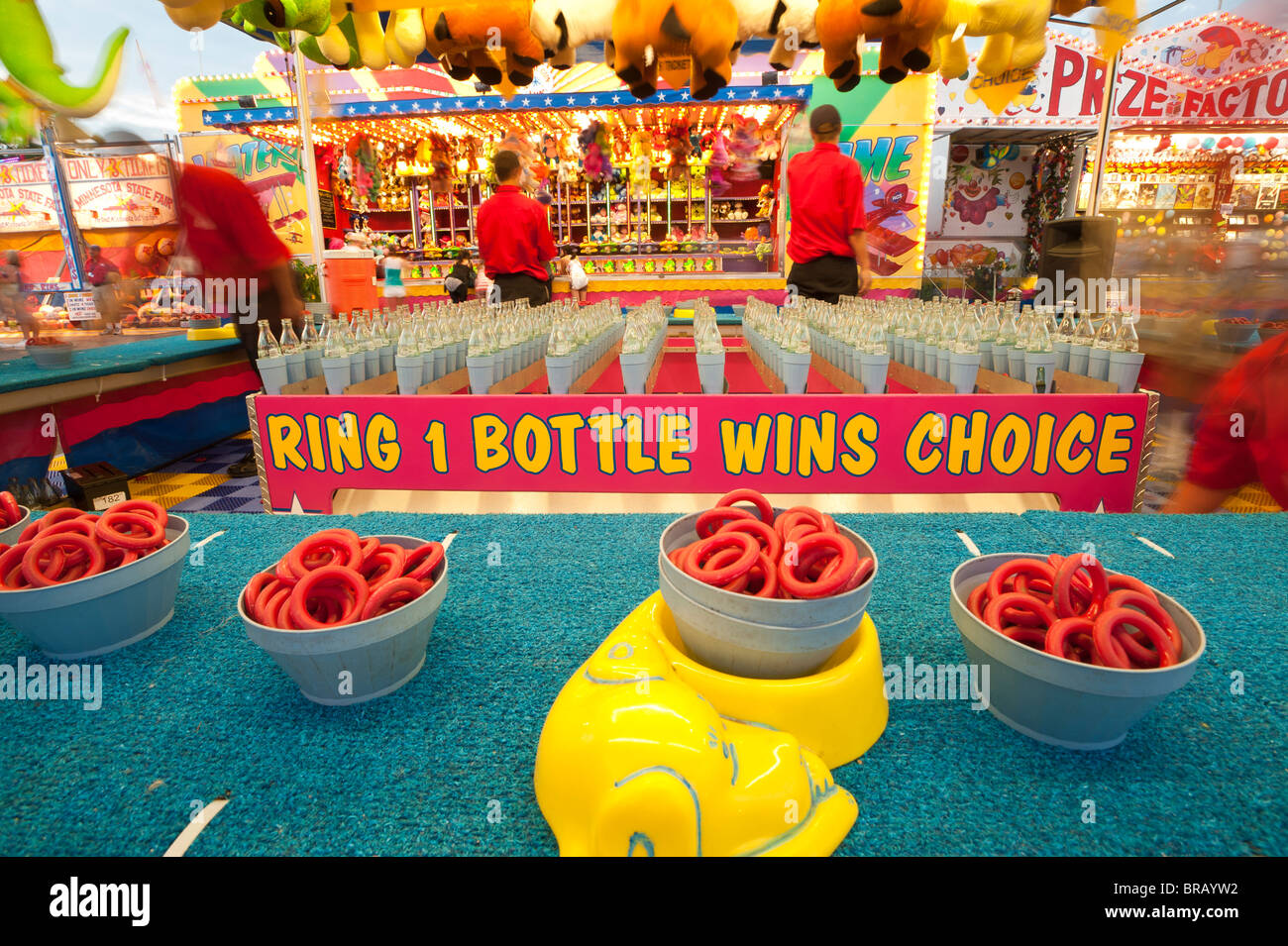 RING TOSS JEU MINNESOTA STATE FAIR Banque D'Images