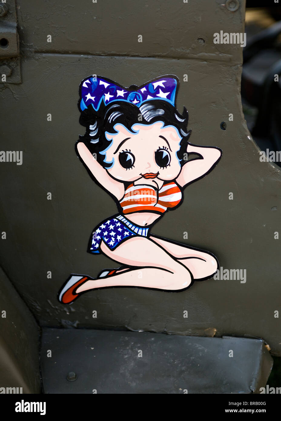 Betty Boop sticker Banque D'Images
