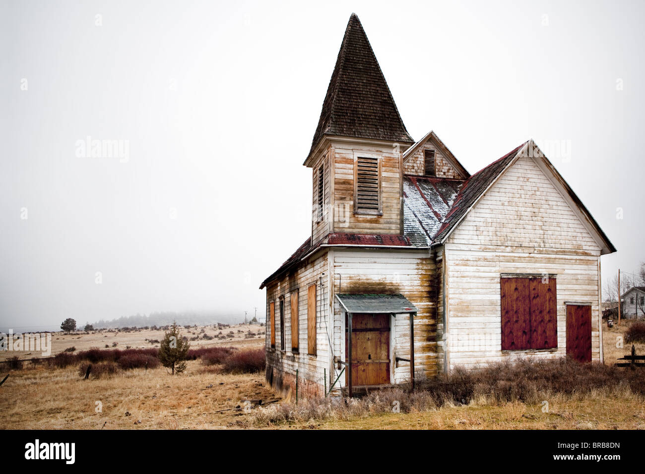 Église rurale abandonnés dans l'Oregon-NOUS Banque D'Images