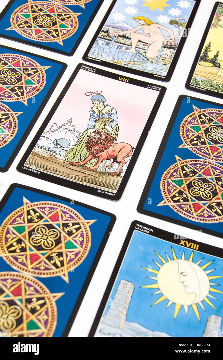 cartes de Tarot Banque D'Images