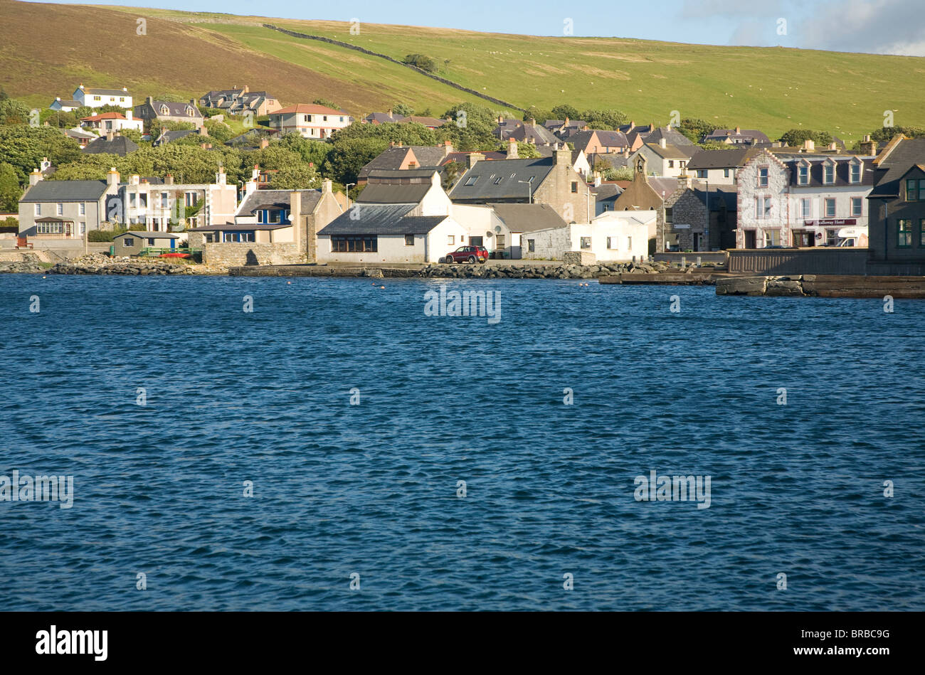Scalloway village, îles Shetland, Écosse Banque D'Images