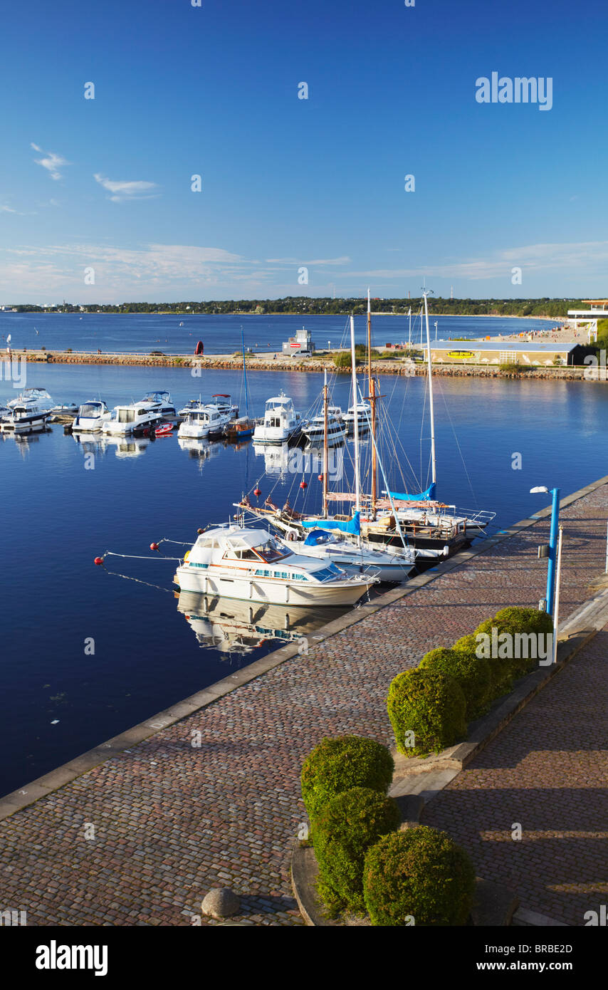 Yachts dans le port de Pirita, Tallinn, Estonie, Pays Baltes Banque D'Images
