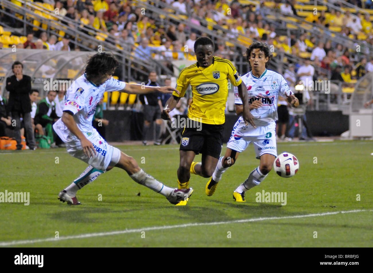 Columbus Crew V Santos. Ligue des Champions de la Concacaf. Le 21 septembre 2010. Banque D'Images