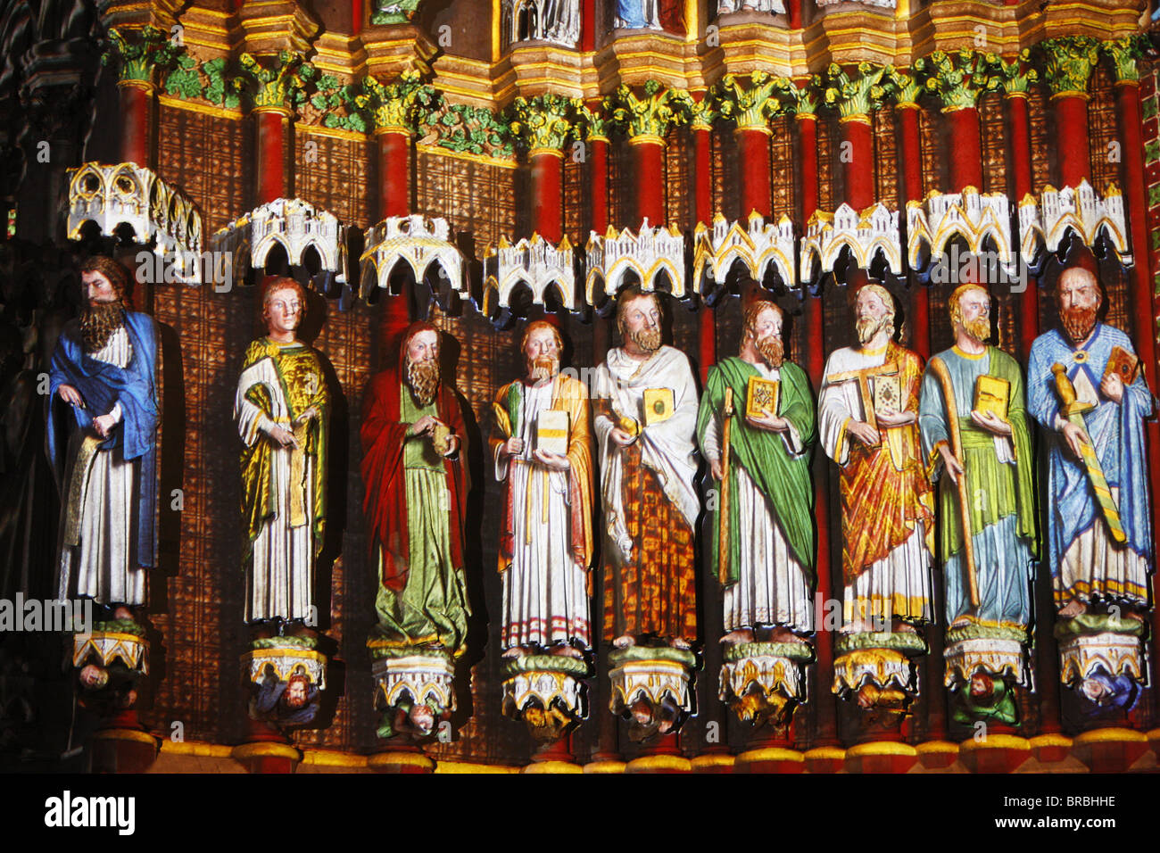 La Cathédrale d'Amiens, UNESCO World Heritage Site, Amiens, Somme, France Banque D'Images