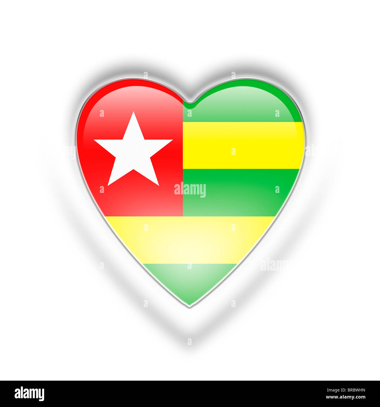 Drapeau Togo Banque D'Images