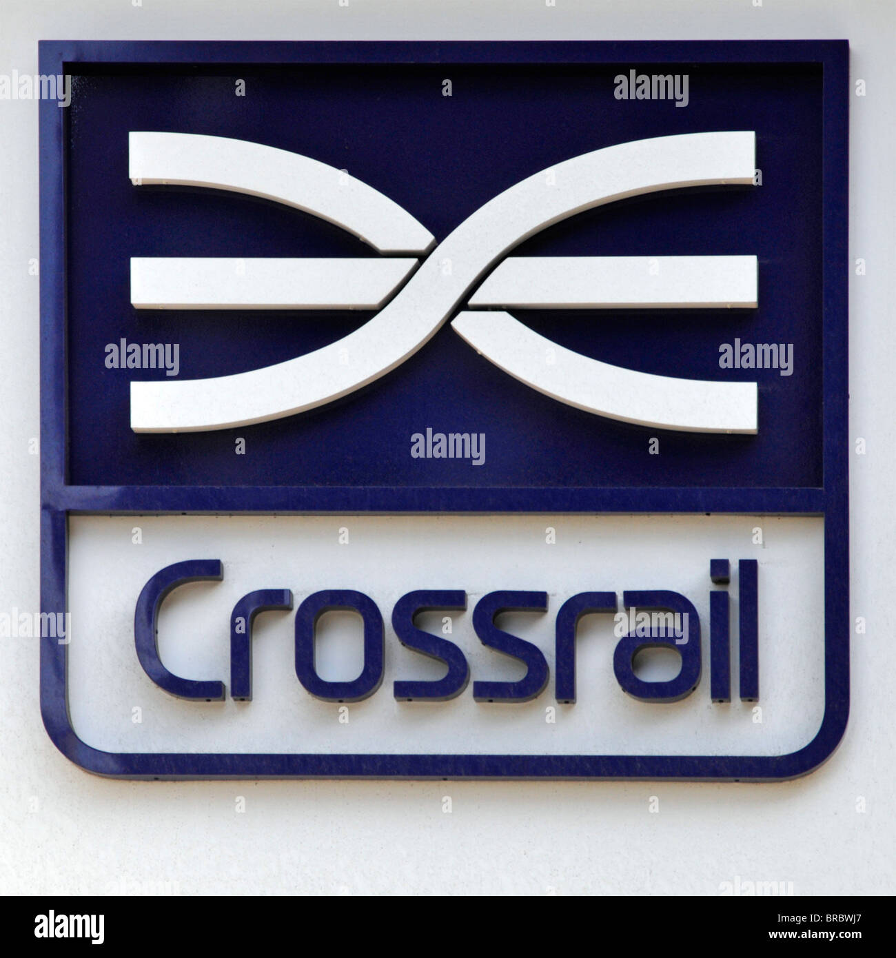 Logo de Crossrail Banque D'Images