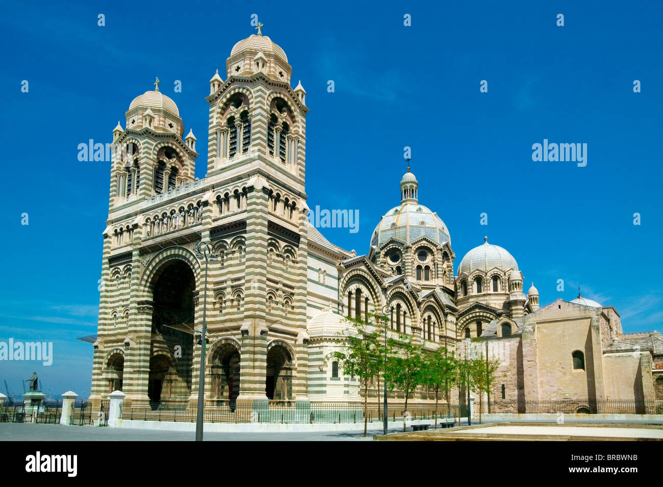 LA MAJOR, CATHÉDRALE OU BASILIQUE SAINTE MARIE MAJEURE, Marseille, FRANCE Banque D'Images