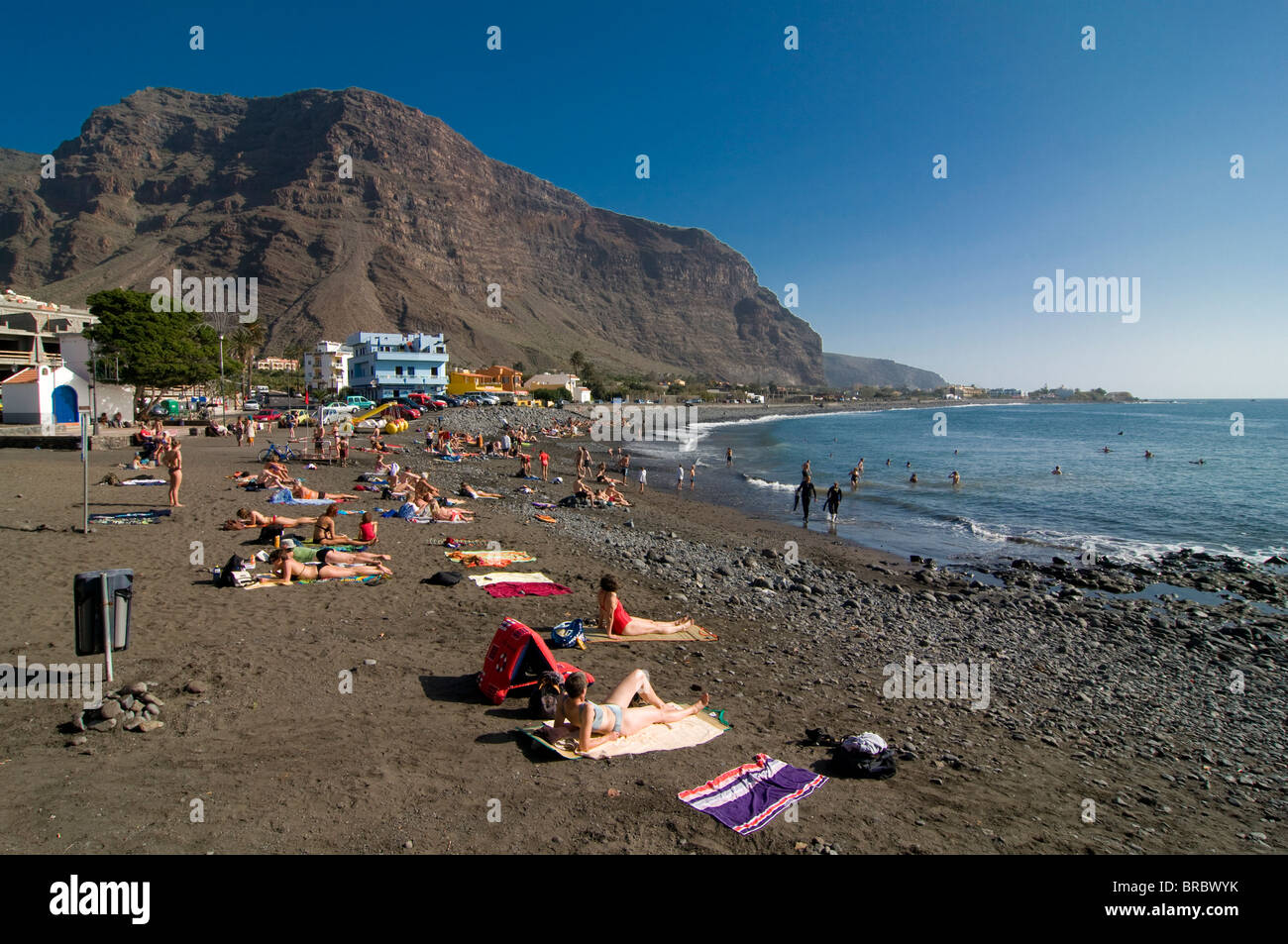 Plage de Valle Gran Rey, La Gomera, Canary Islands, Spain, Atlantique Banque D'Images