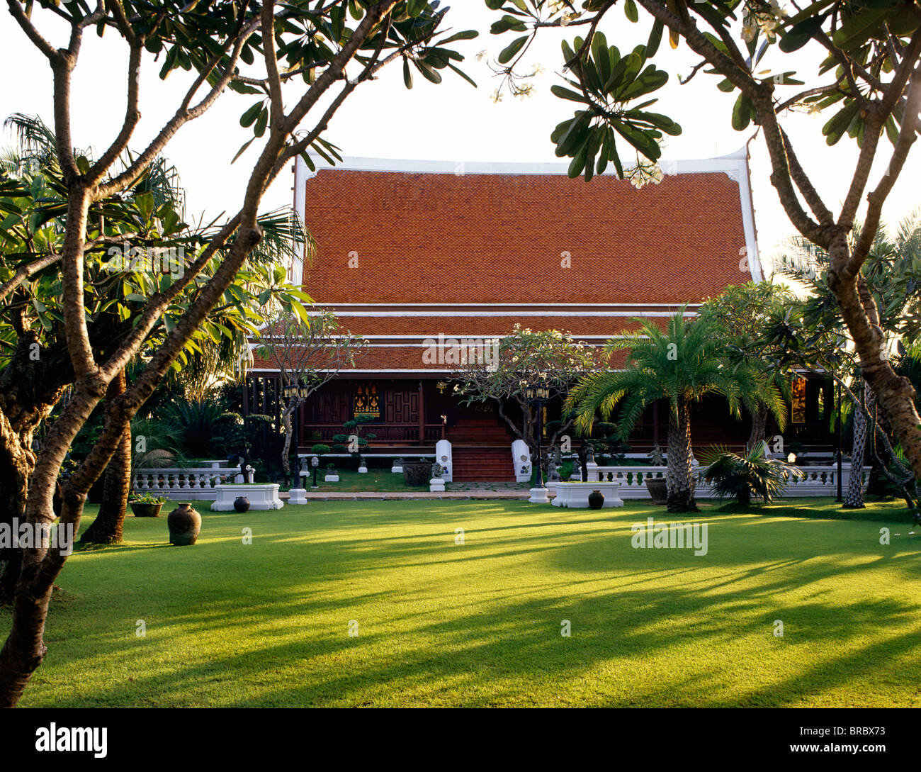 Maison de style thaï, Prasat Museum, Bangkok, Thaïlande Banque D'Images