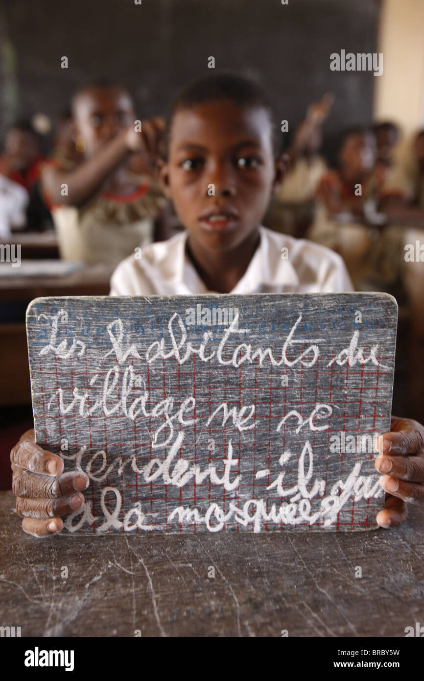 L'école de l'Afrique, Lomé, Togo, Afrique de l'Ouest Banque D'Images
