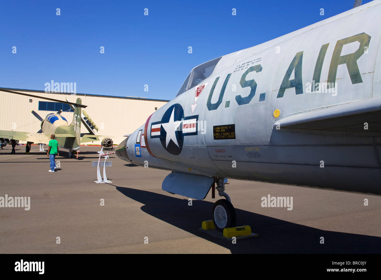 Convair F-102 Delta Dagger à l'Aerospace Museum de Californie, Sacramento, Californie, USA Banque D'Images