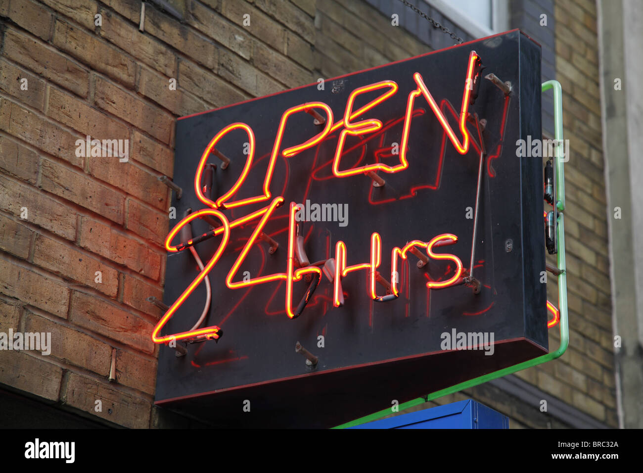 Un signe pour 24 heures. Londres Banque D'Images