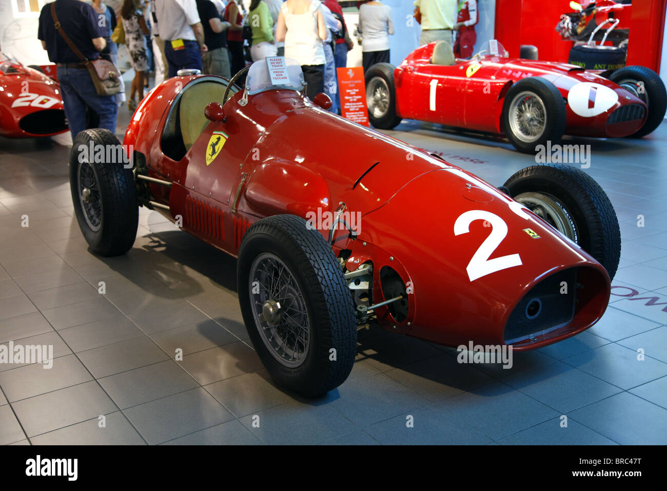 FERRARI 500 F2 1951 Voiture de course MUSÉE GALLERIA MARANELLO ITALIE GALLERIA MUSEUM 07 Septembre 2010 Banque D'Images