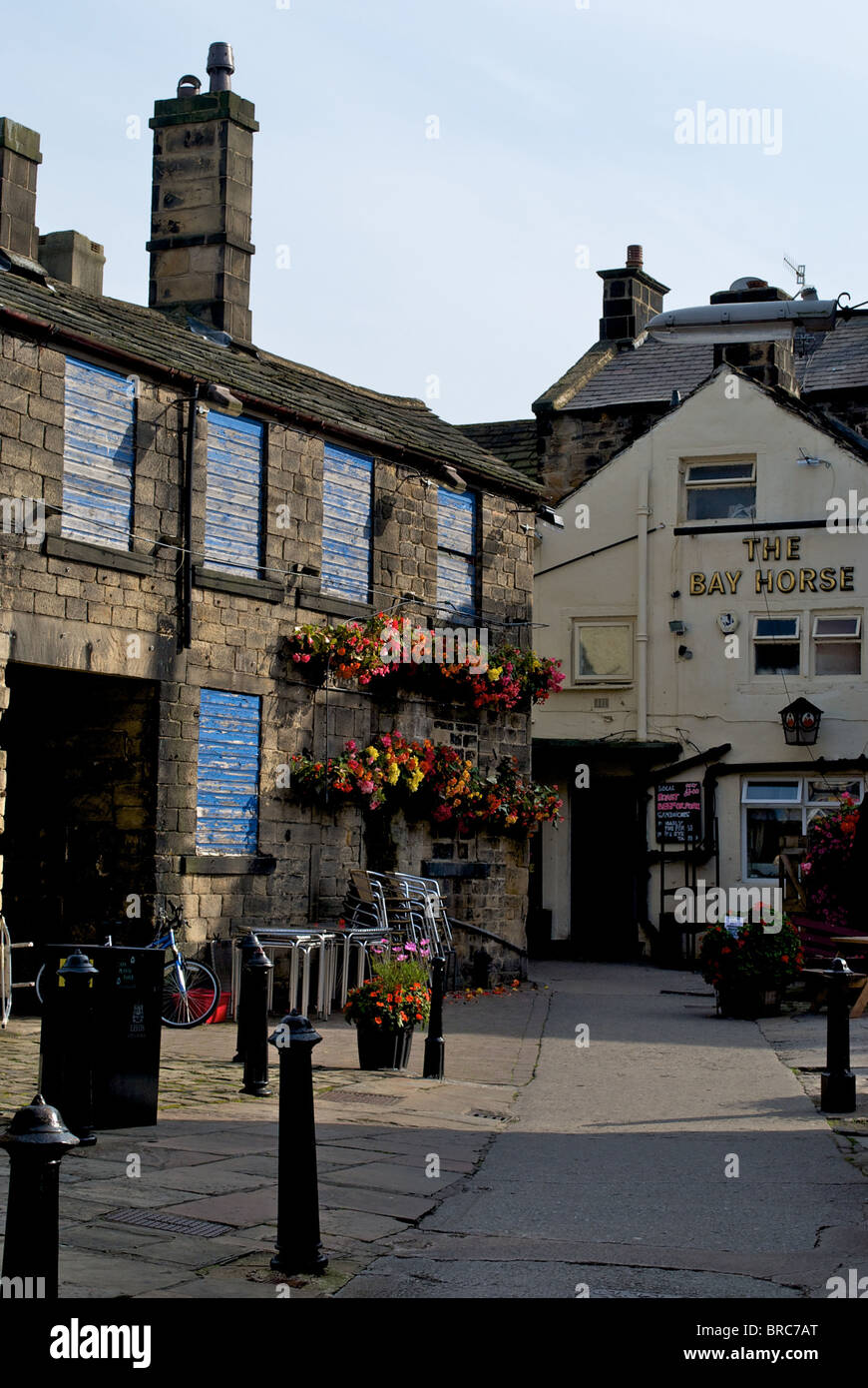 Bay Horse Cour dans Otley Leeds West Yorkshire UK Banque D'Images