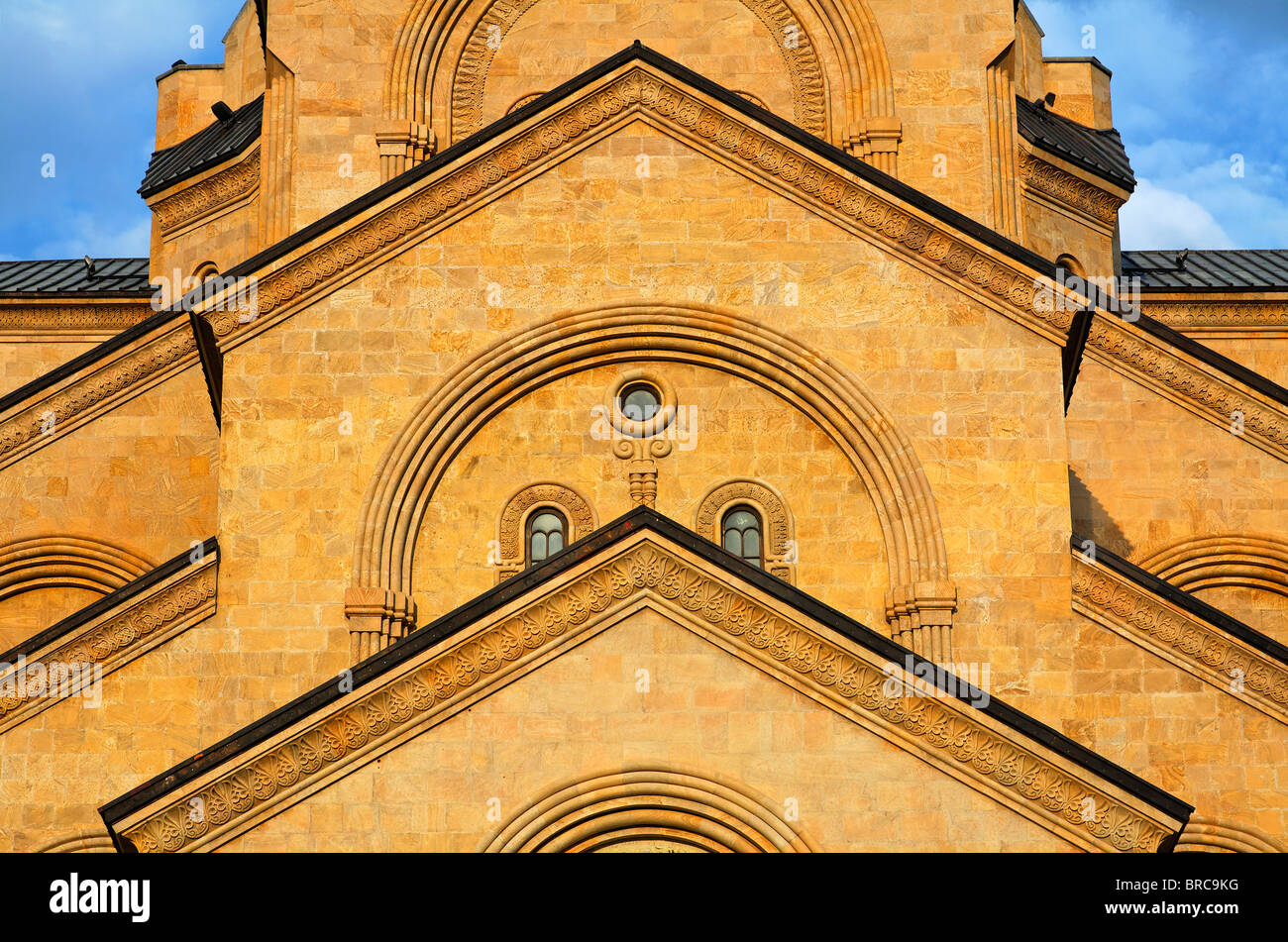 Tsminda Sameba Cathedral, Tbilissi, Géorgie Banque D'Images