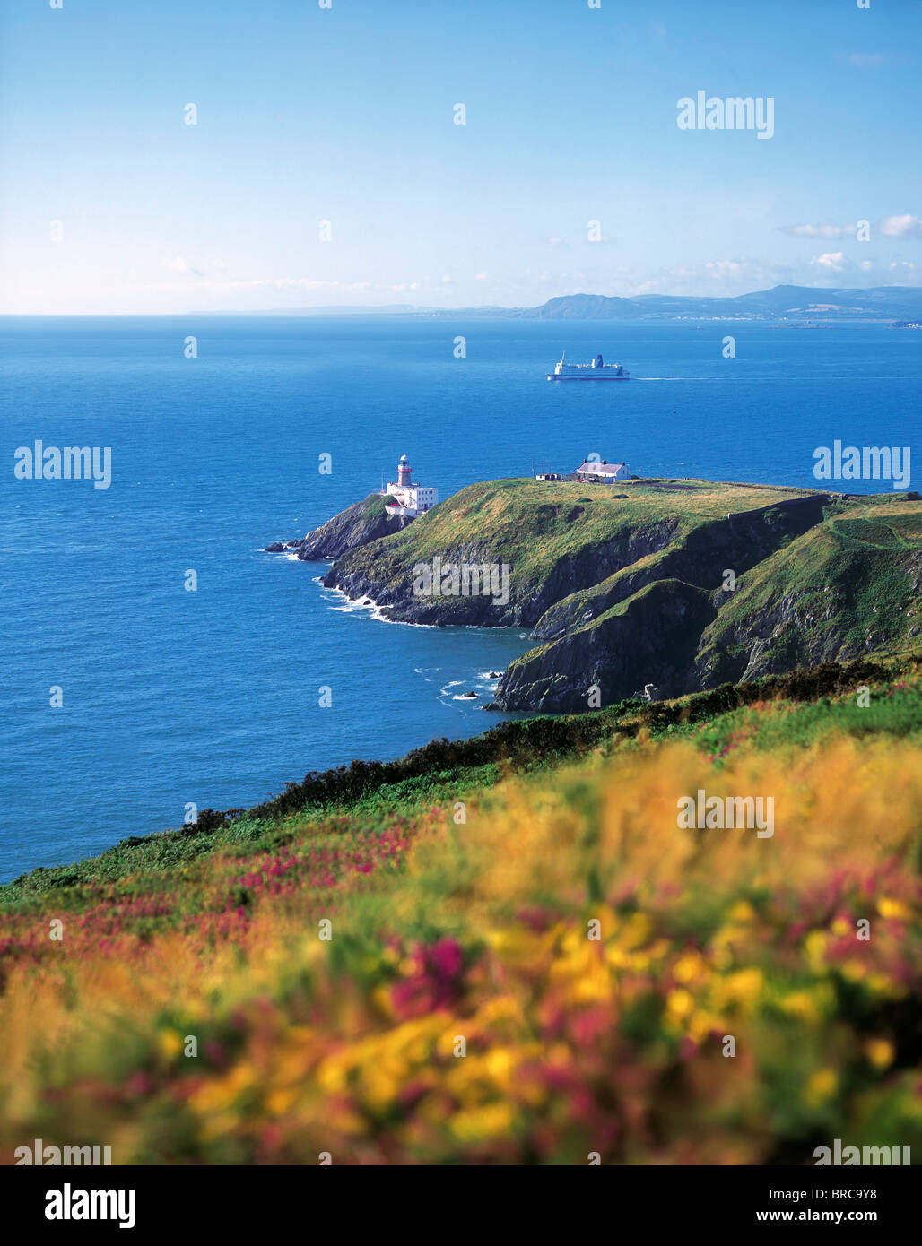 Phare Baily, Howth Head, Co Dublin, Irlande ; phare construit sur le ...