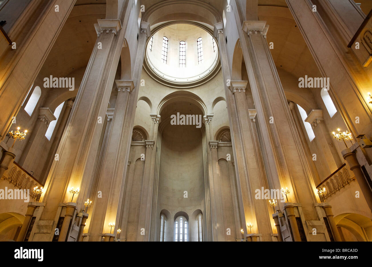 Tsminda Sameba Cathedral interior, Tbilissi, Géorgie Banque D'Images