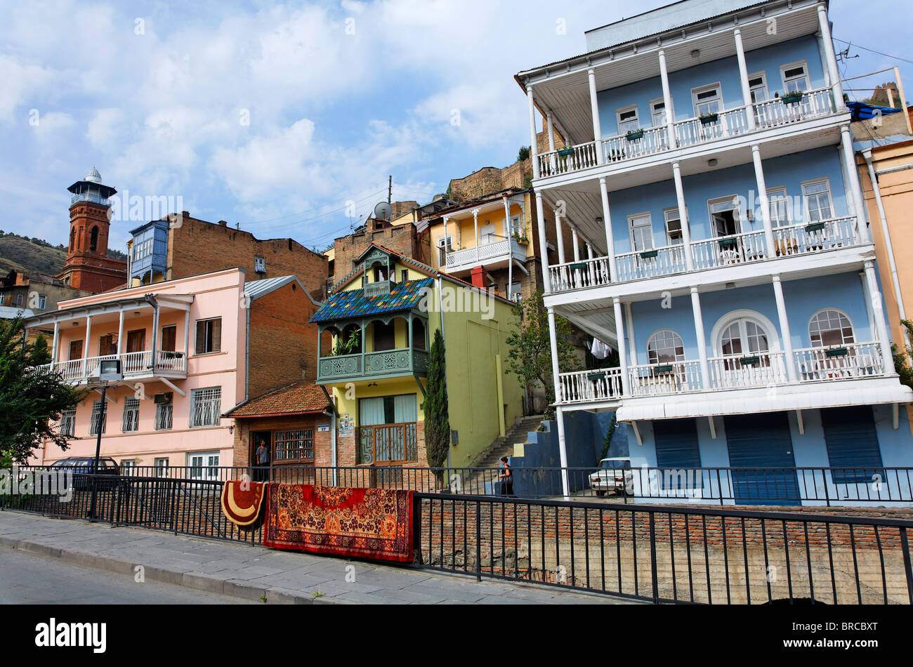 L'architecture de la vieille ville, Tbilissi, Géorgie Banque D'Images