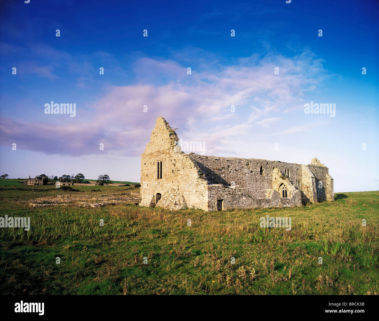 Rathfran Friary, Killala, comté de Mayo, Irlande, 13ème siècle Monastère dominicain Banque D'Images