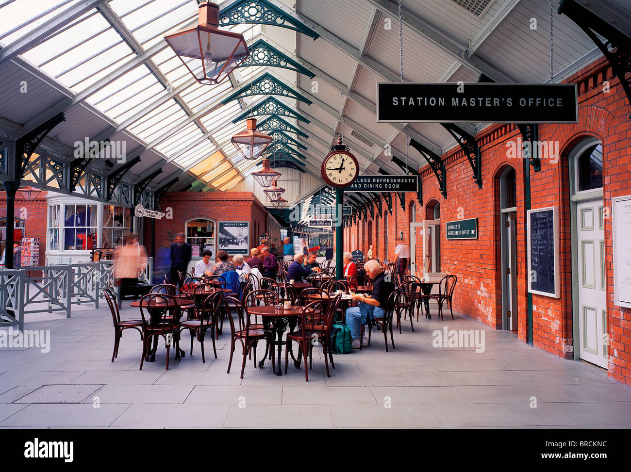 Cobh Heritage Centre, Cobh, Irlande ; Ancienne gare au centre du patrimoine mondial dédié à l'histoire de l'émigration à partir de l'Irlande Banque D'Images