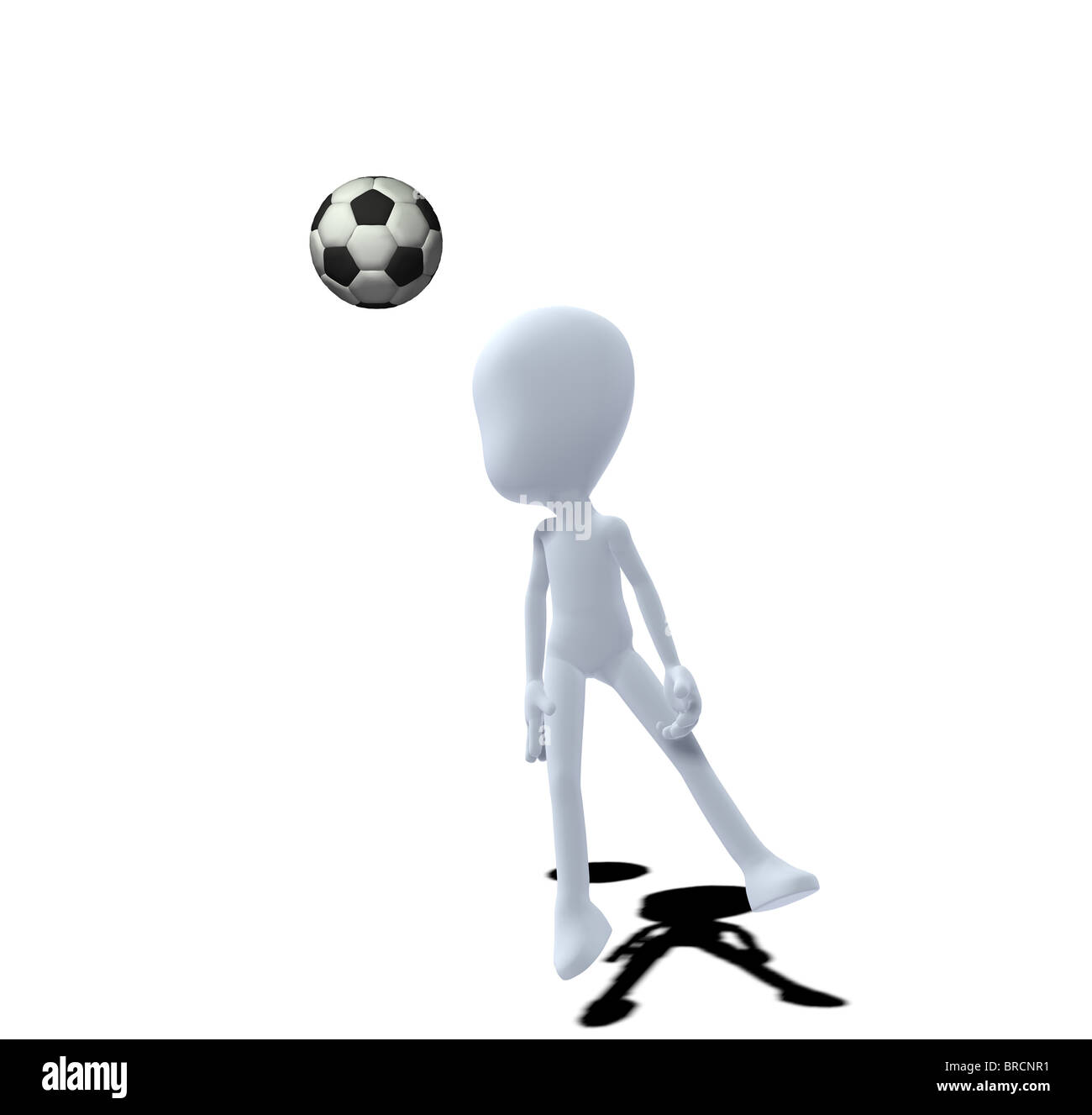 La figure avec un ballon de football concept Photo Stock - Alamy