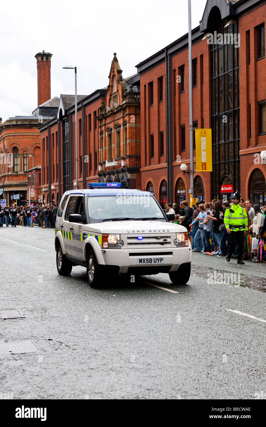 Découverte de la police du Grand Manchester Banque D'Images