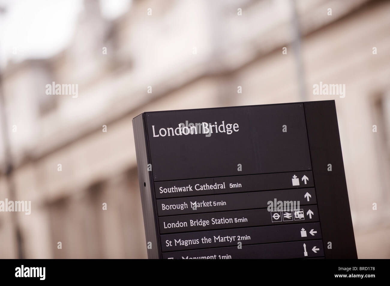 London Bridge Sign Banque D'Images