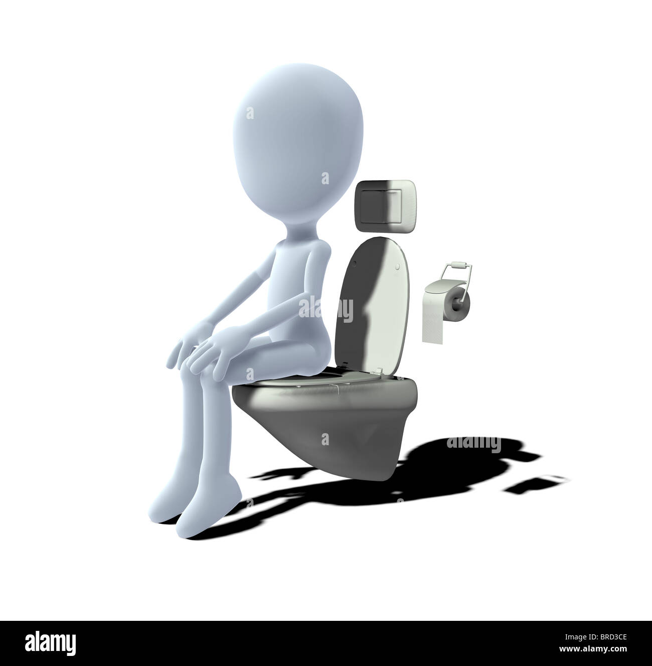 Concept figure sur une toilettes Banque D'Images