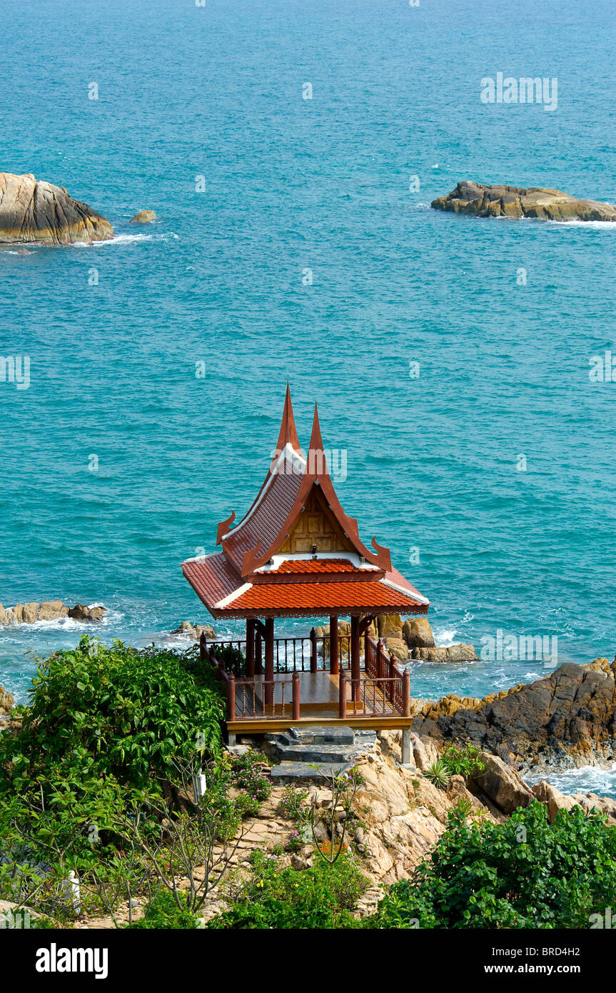 Temple de Bophut Bay, Ko Samui Island, Thaïlande Banque D'Images