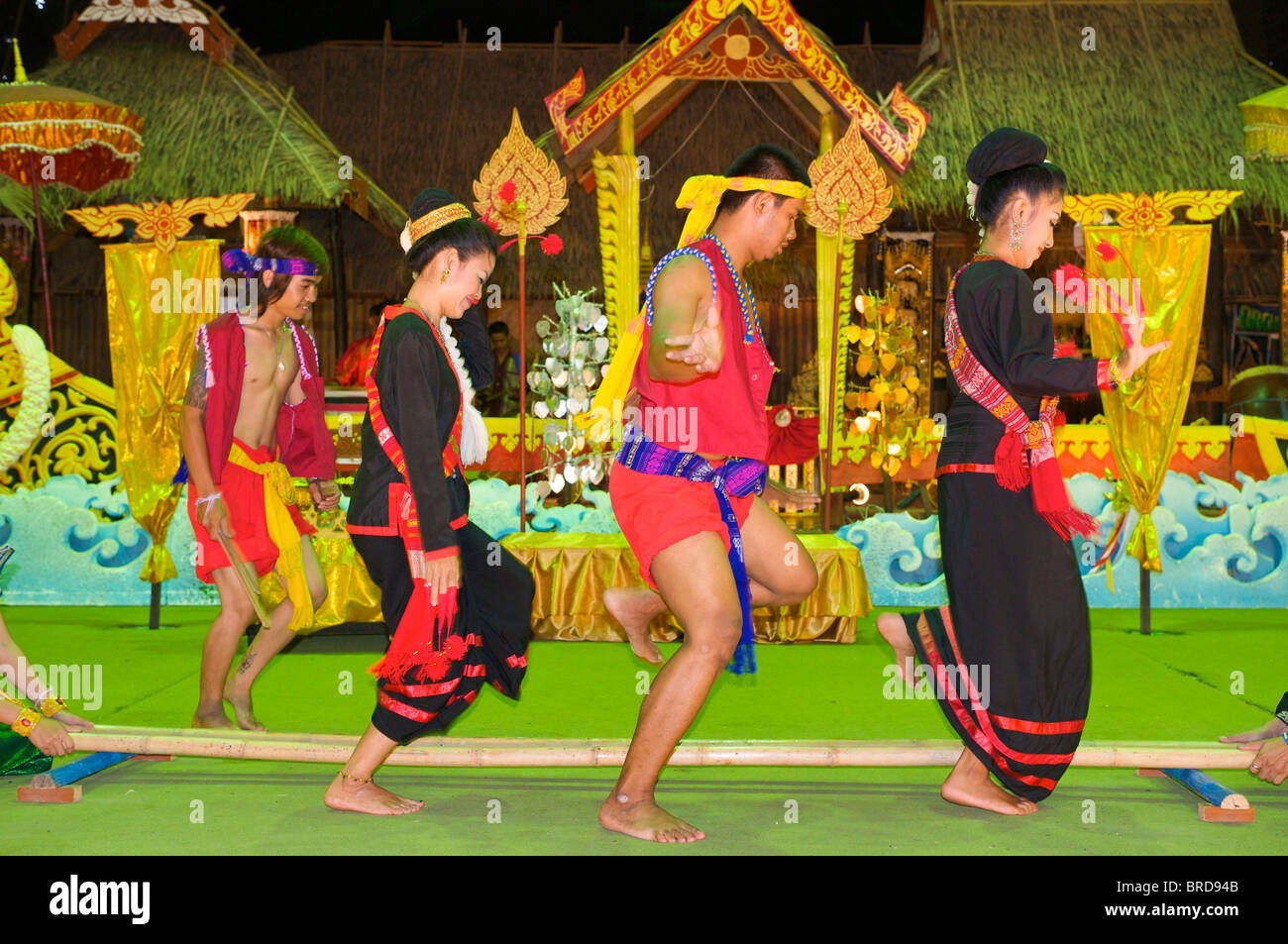 Des danseurs traditionnels, Thaïlande Banque D'Images