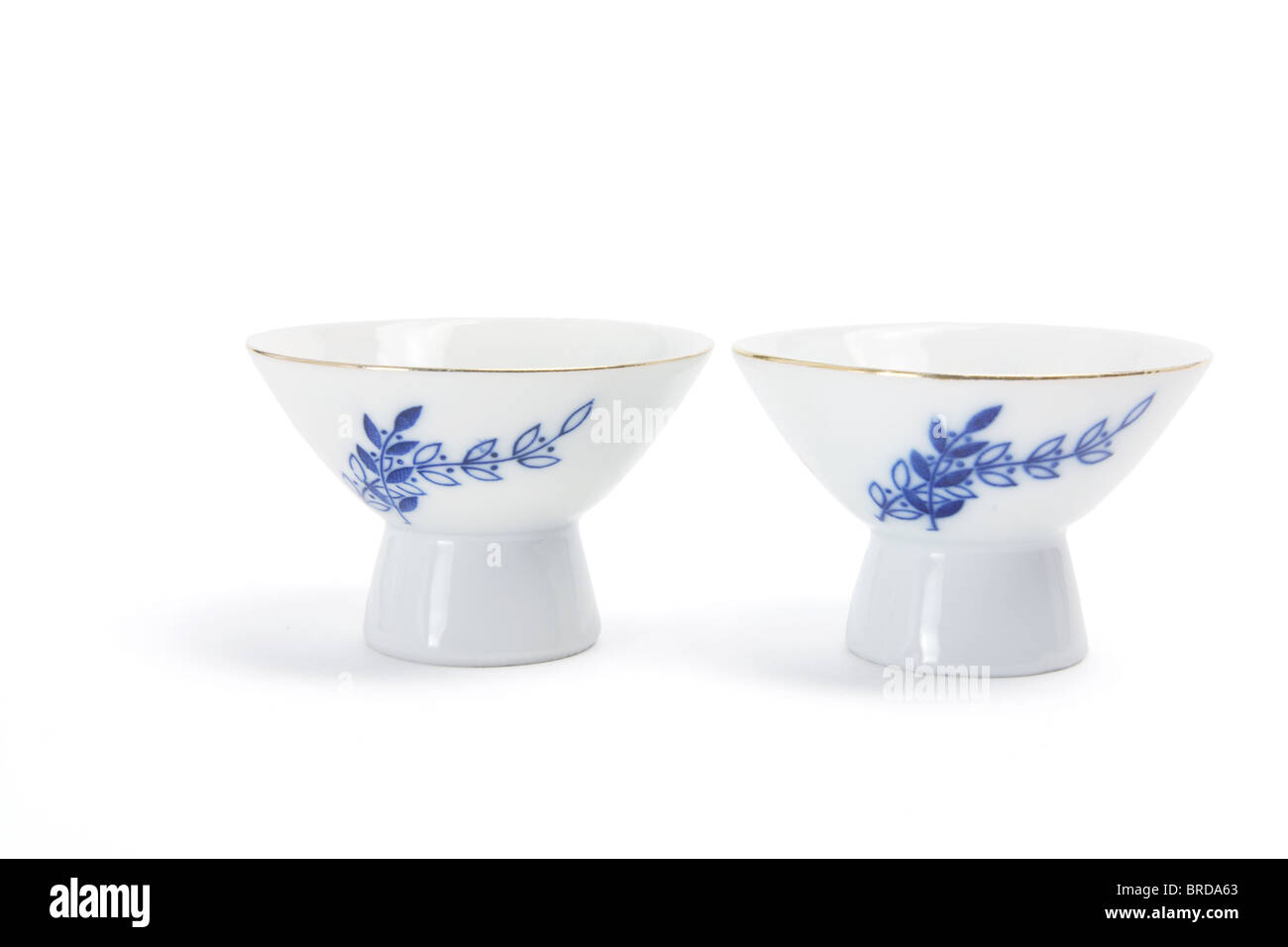 Coupes de saké Banque D'Images