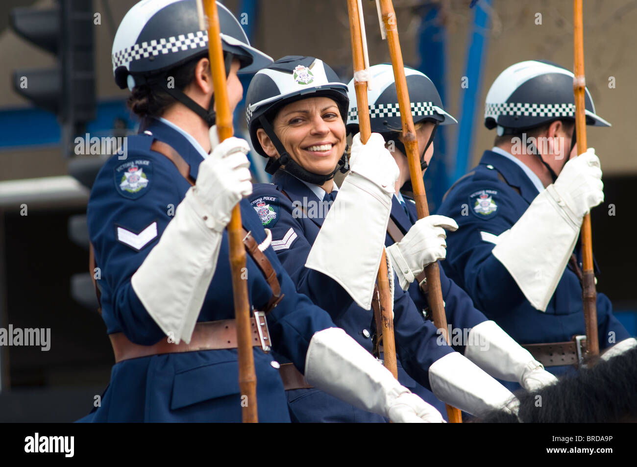 Australian Football League Grand Parade Finale, Melbourne, Victoria, Australie Banque D'Images