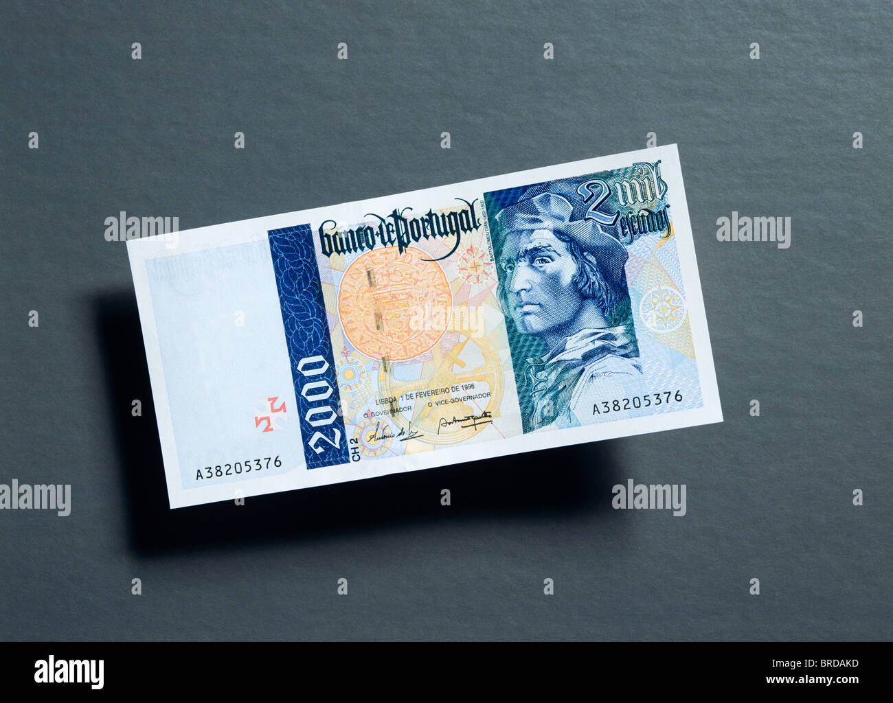 Ancien 2 000 escudos portugais remarque Banque D'Images