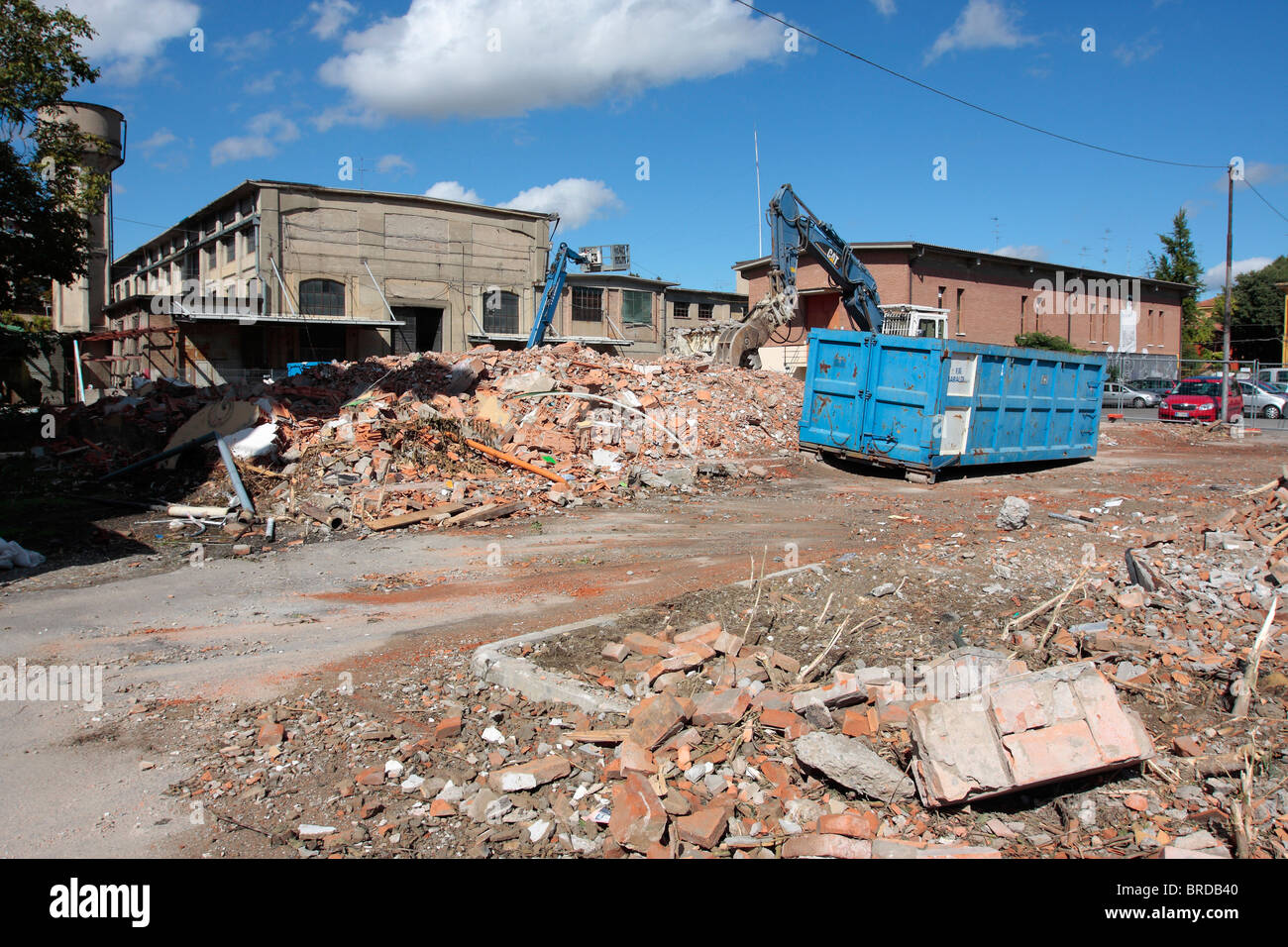 Site de construction à Modène Italie Banque D'Images