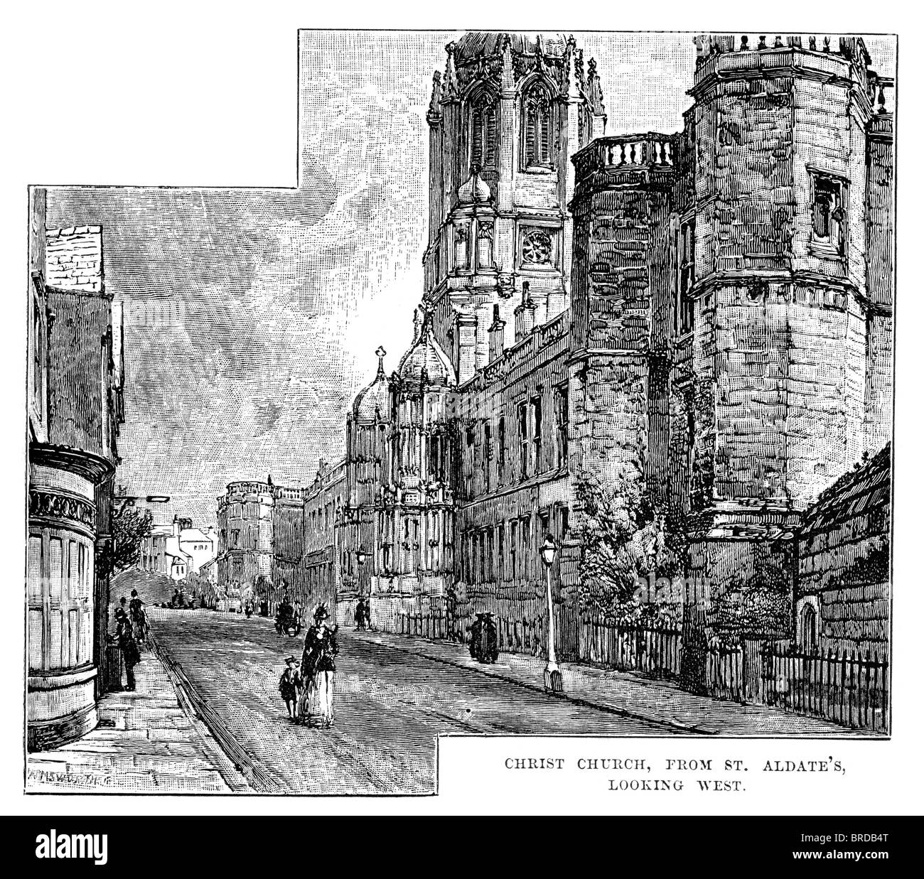 Christ Church ou maison du Christ, est l'un des plus grands collèges constitutifs de l'Université d'Oxford en Angleterre. Banque D'Images