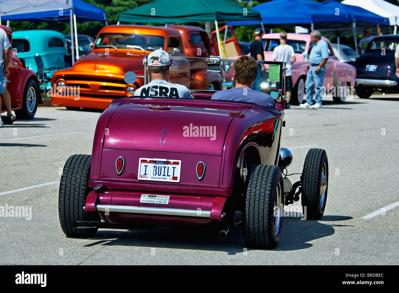 Hot Rod sur la route à la Street Rod 2010 ressortissants à Louisville (Kentucky) Banque D'Images