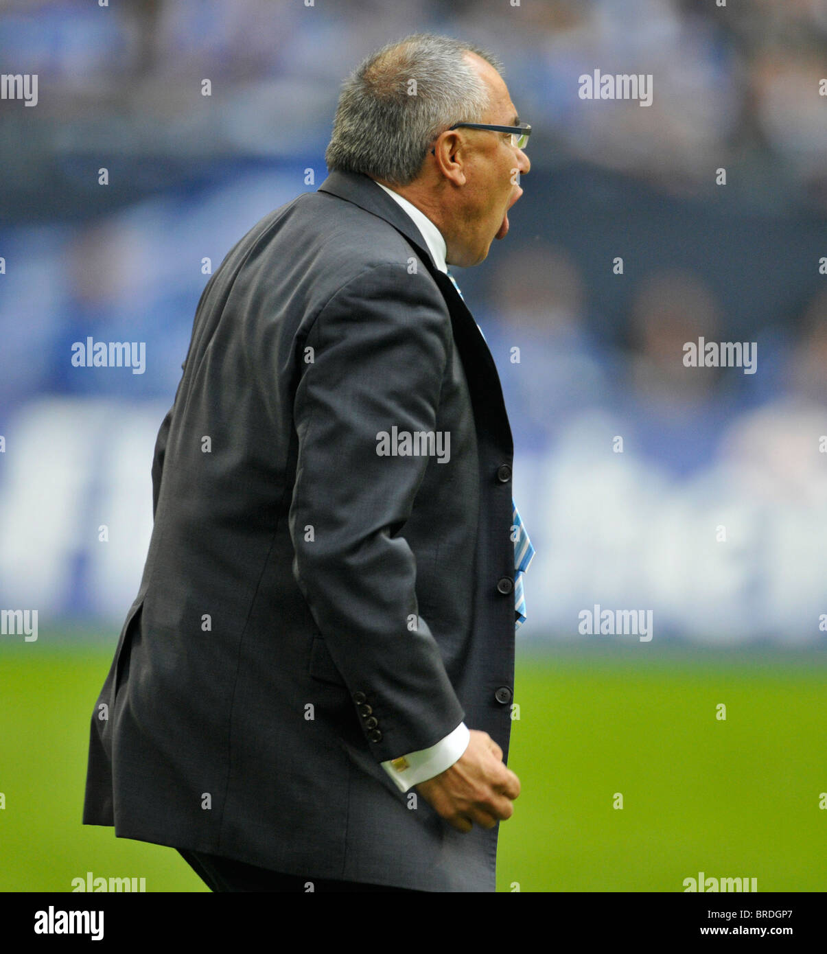 Bundesliga allemande de football FC Schalke 04 coach et manager de l'équipe Felix Magath Banque D'Images