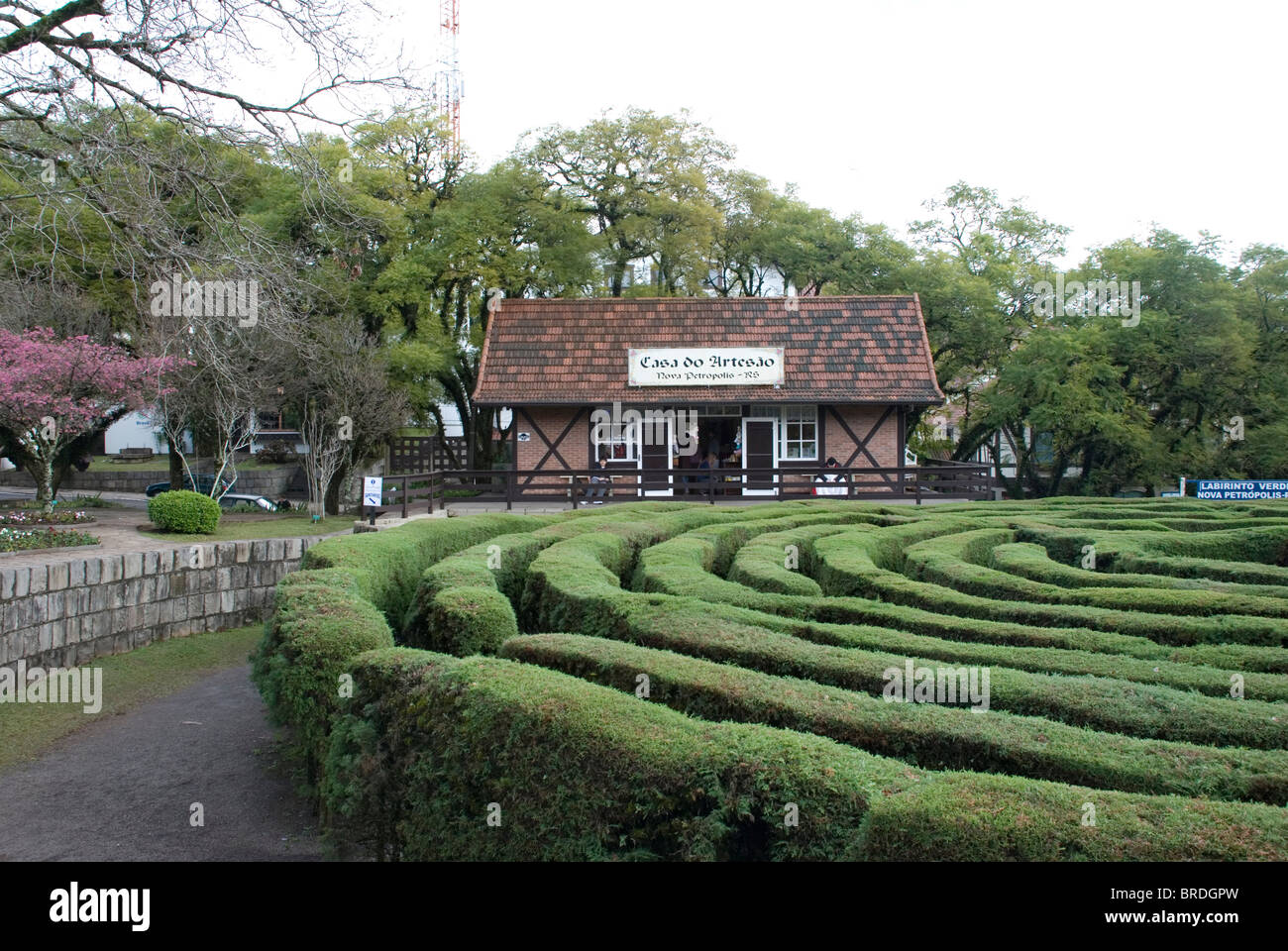 Labirinto à Nova Petropolis, Région de Gramado, Rio Grande do Sul, Brésil Banque D'Images