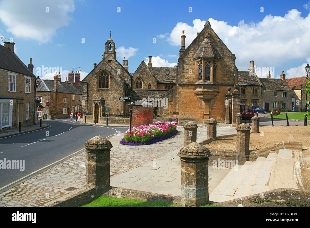 Le vieux hospices de Sherborne, Dorset, England, UK Banque D'Images