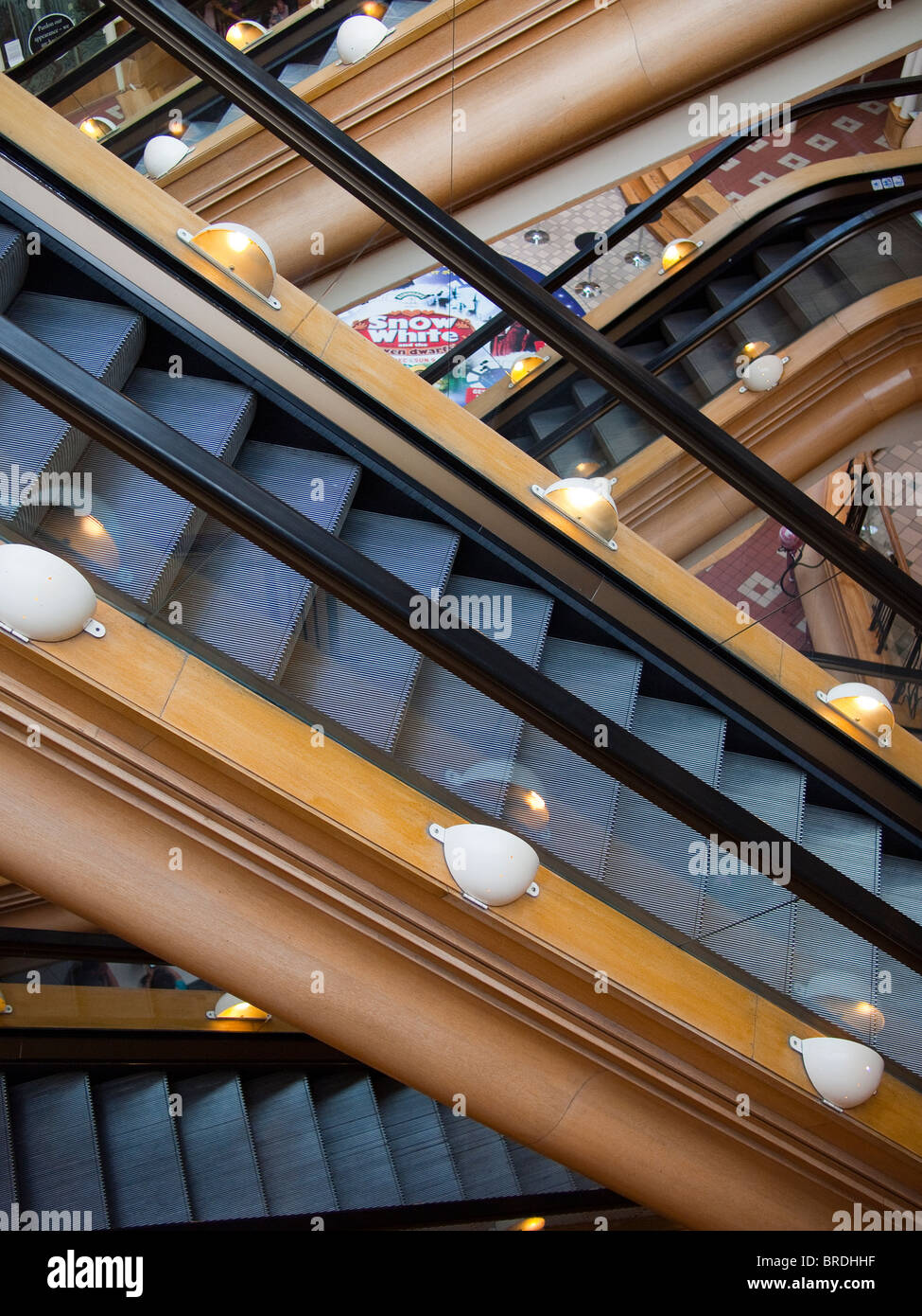 Les escaliers roulants, Princes Square, Glasgow Banque D'Images